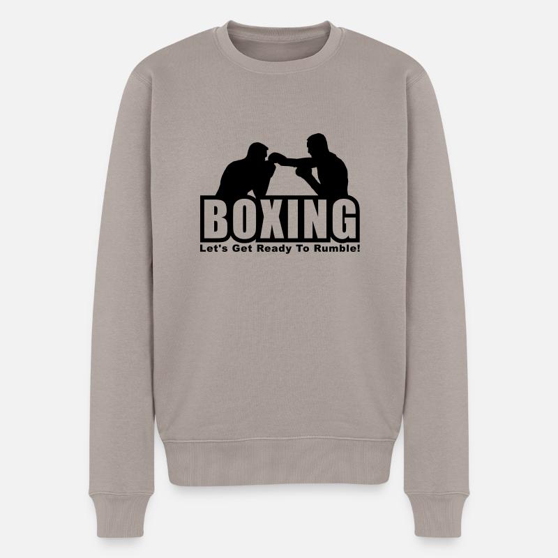 boxe thailandaise - Pull Premium bio Homme - taupe