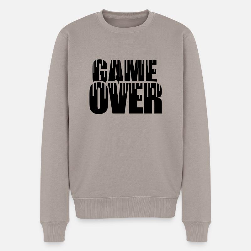 Jeu amusant terminé - Pull Premium bio Homme - taupe