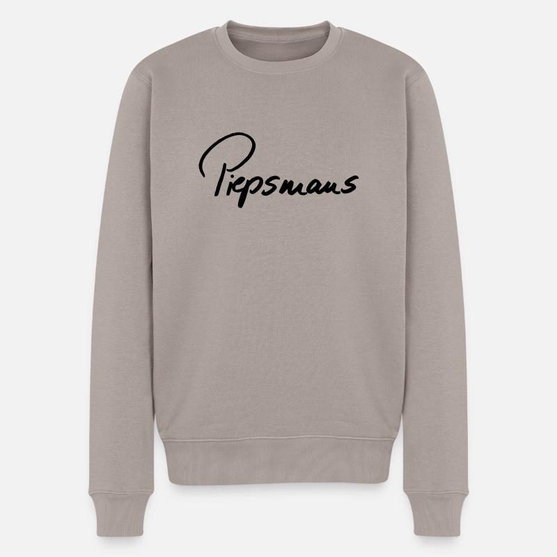 Piepsmaus - Männer Premium Bio Pullover - Taupe