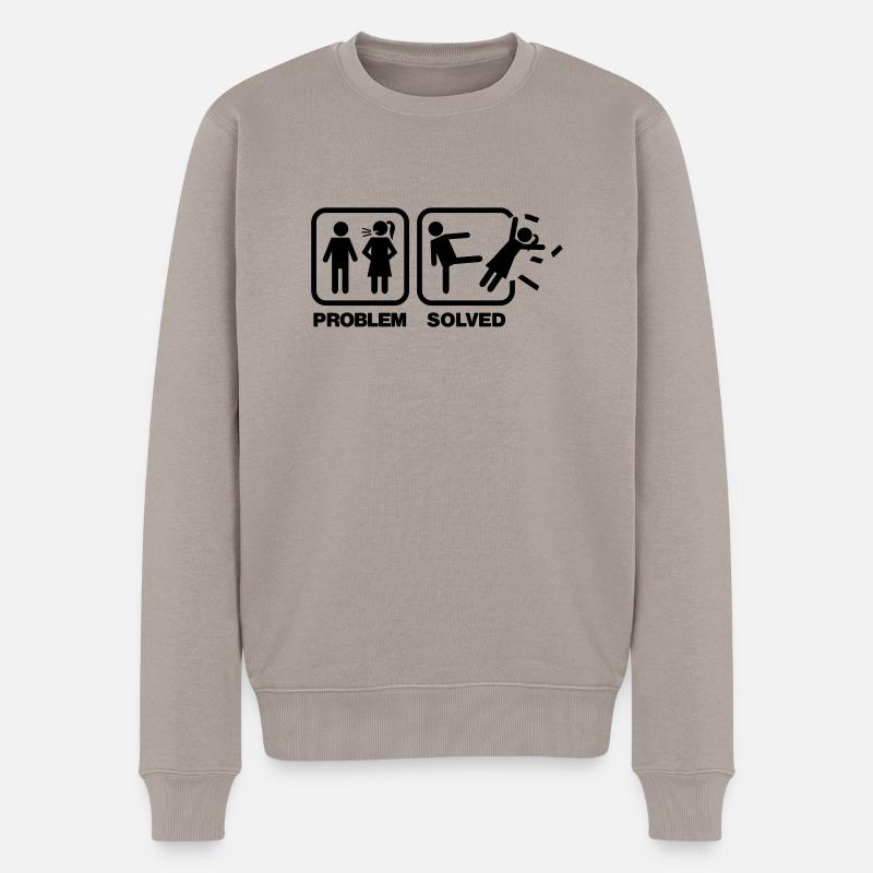 problem solved - Pull Premium bio Homme - taupe