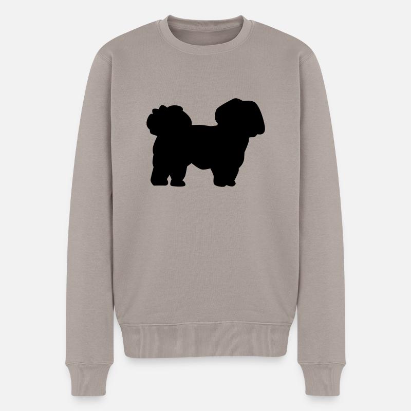 Bolonka - Männer Premium Bio Pullover - Taupe