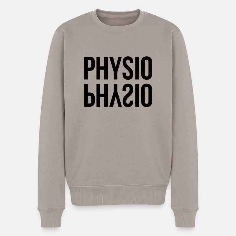 Physio - Männer Premium Bio Pullover - Taupe