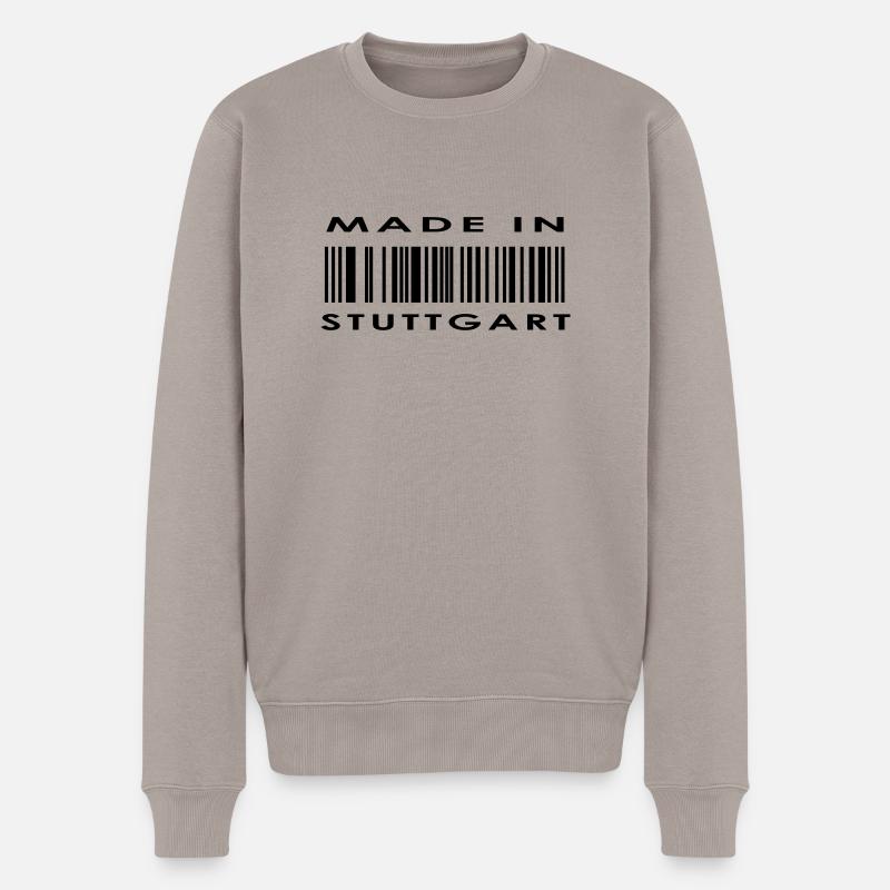 Stuttgart - Männer Premium Bio Pullover - Taupe