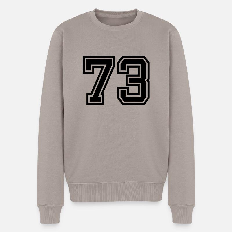 73 - Männer Premium Bio Pullover - Taupe