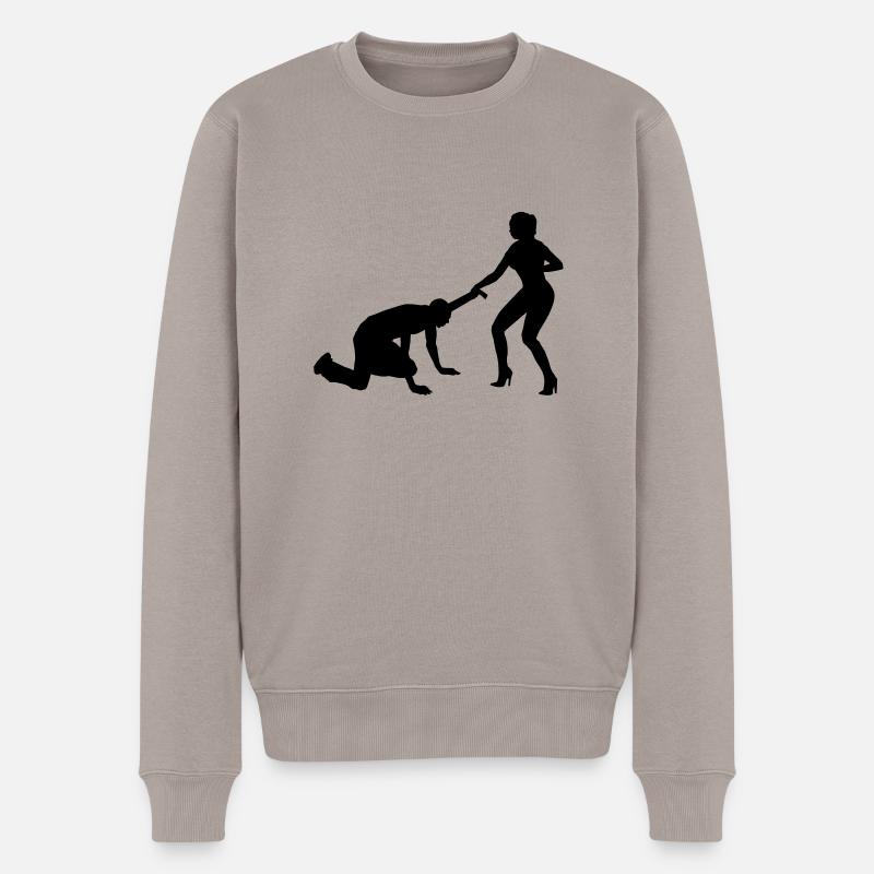 stag_night - Pull Premium bio Homme - taupe