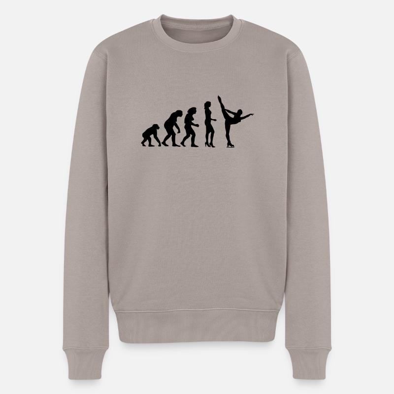 evolution_eiskunst_c_1c - Pull Premium bio Homme - taupe