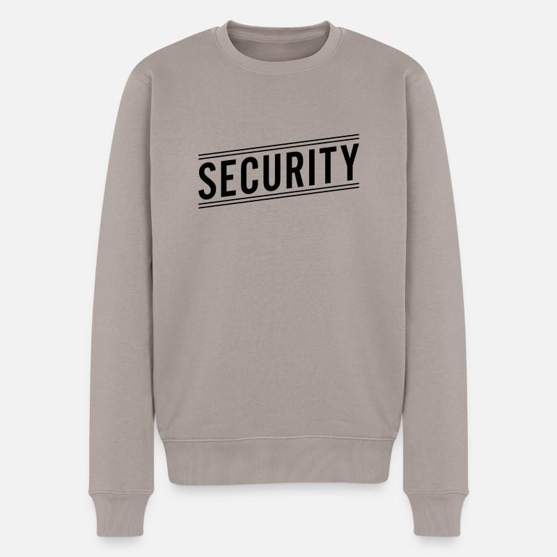Security - Männer Premium Bio Pullover - Taupe