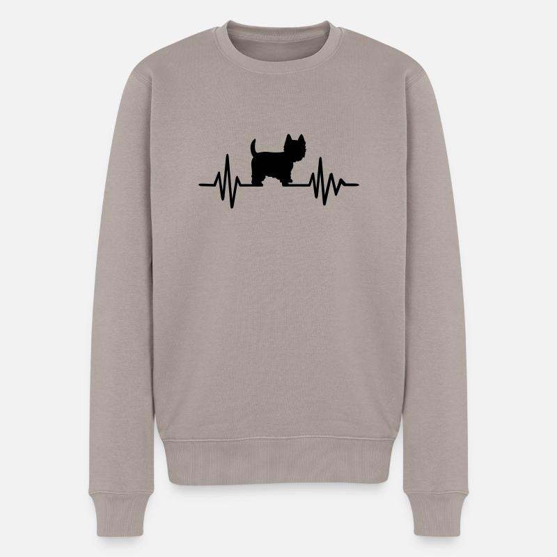 Westie - Pull Premium bio Homme - taupe
