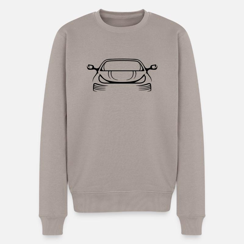 Cool Logo Auto - Männer Premium Bio Pullover - Taupe