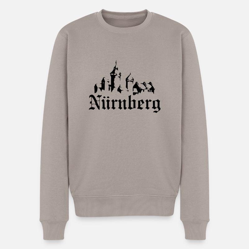 Nürnberg - Männer Premium Bio Pullover - Taupe