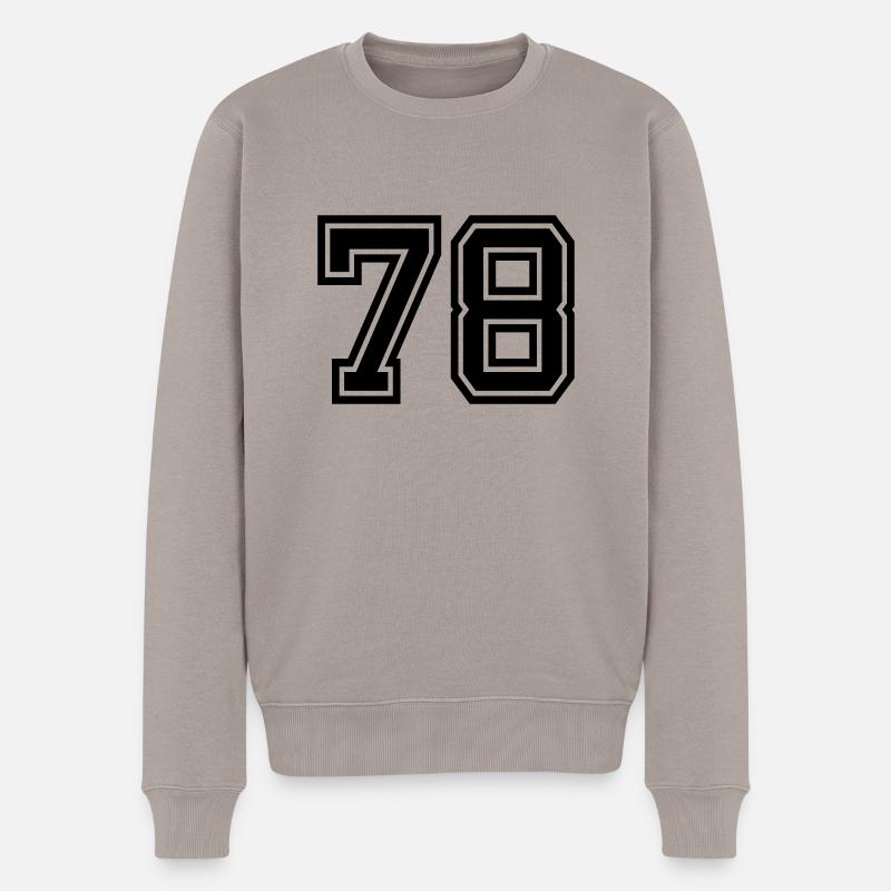 78 - Männer Premium Bio Pullover - Taupe
