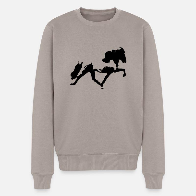 Tölter - Männer Premium Bio Pullover - Taupe