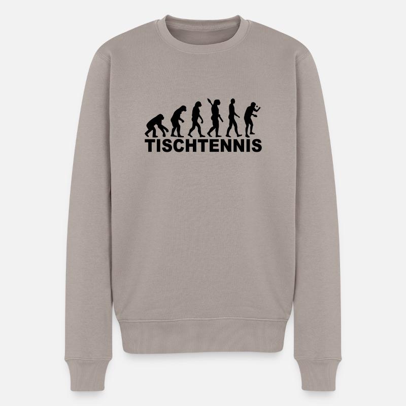 Tennis de table Evolution - Pull Premium bio Homme - taupe