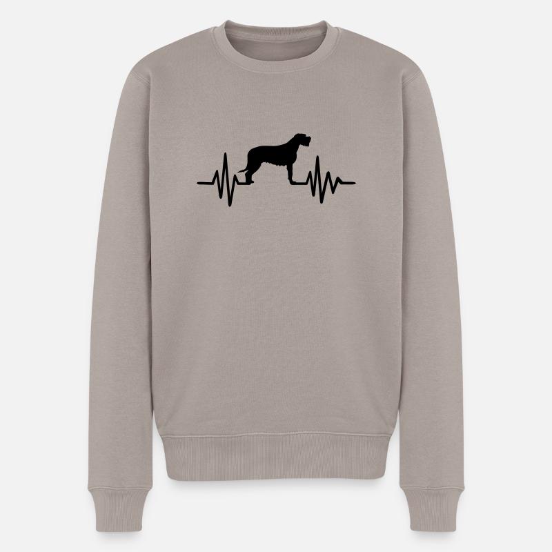 Irish Wolfhound - Pull Premium bio Homme - taupe
