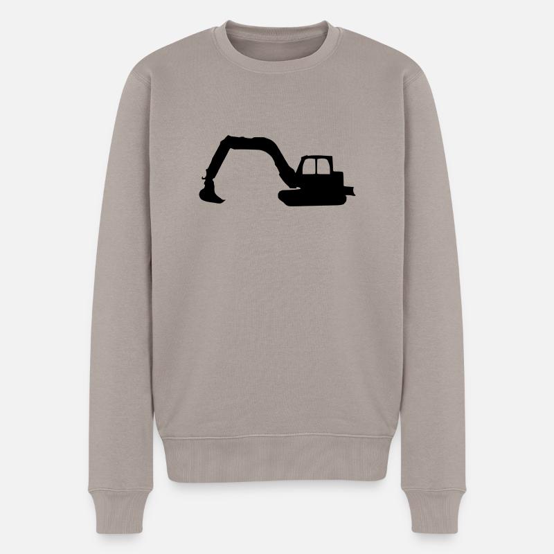 Bagger - Männer Premium Bio Pullover - Taupe