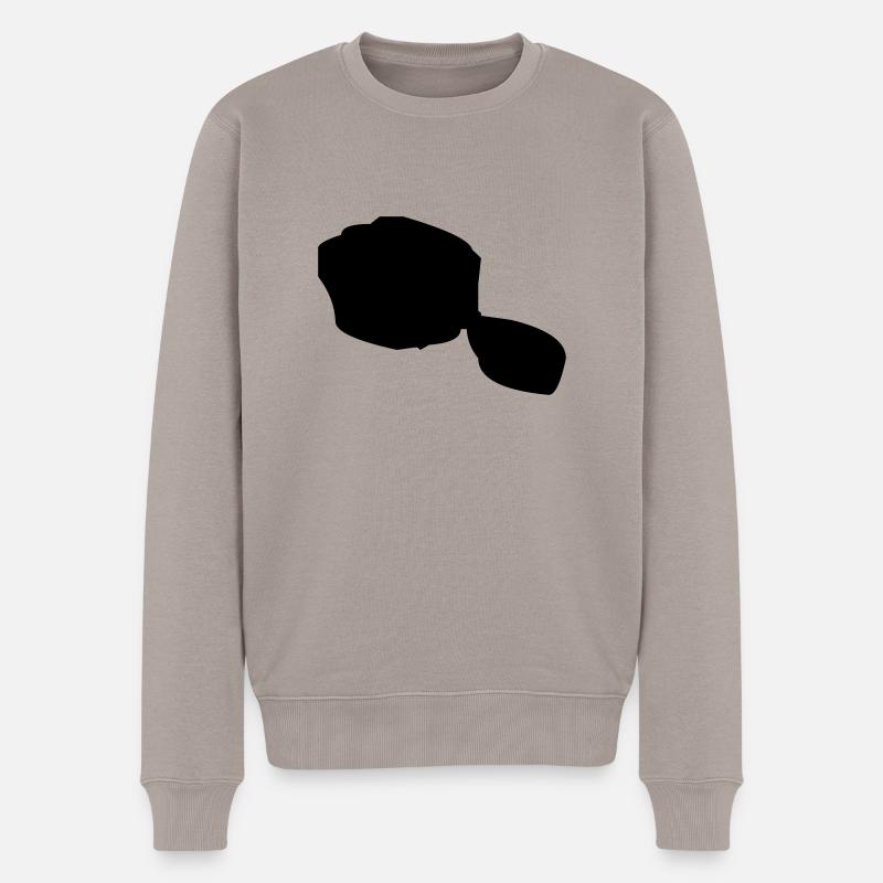 tahiti map - Pull Premium bio Homme - taupe