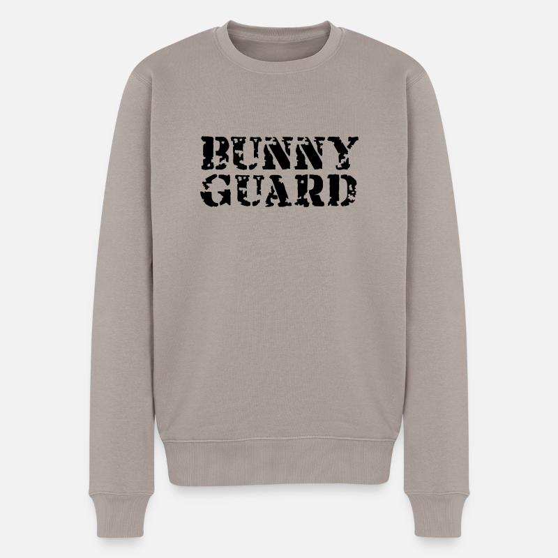 Bunny Guard - Männer Premium Bio Pullover - Taupe