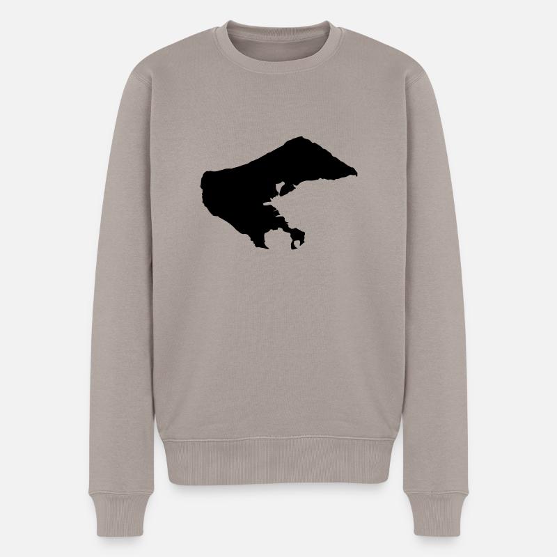 borkum - Männer Premium Bio Pullover - Taupe