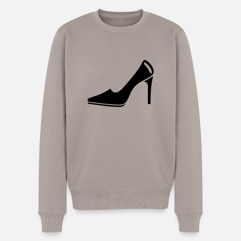 Pumps 1c - Männer Premium Bio Pullover - Taupe