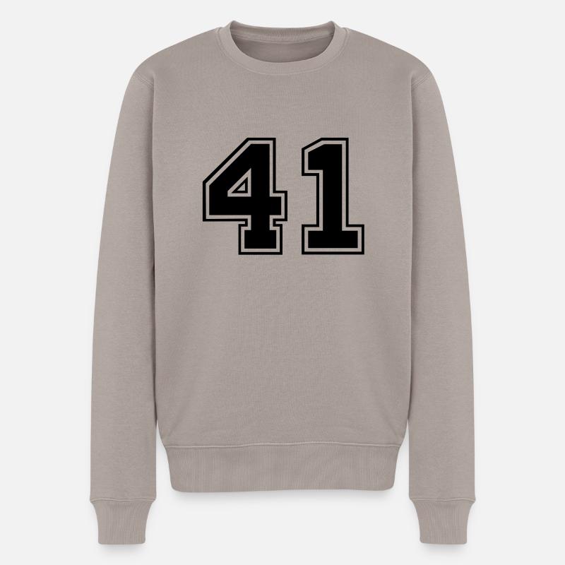 41 - Männer Premium Bio Pullover - Taupe