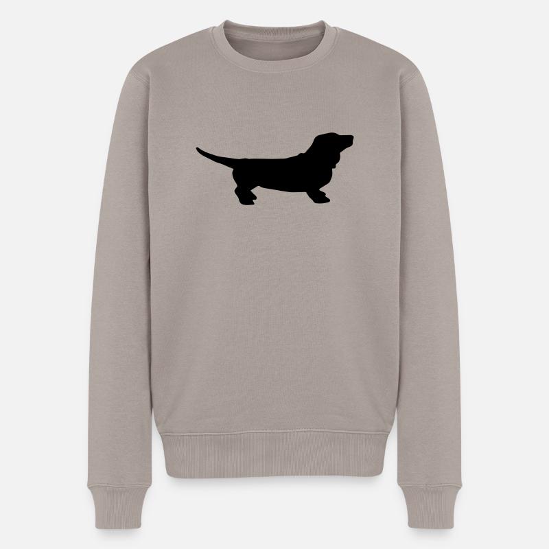 teckel - Pull Premium bio Homme - taupe