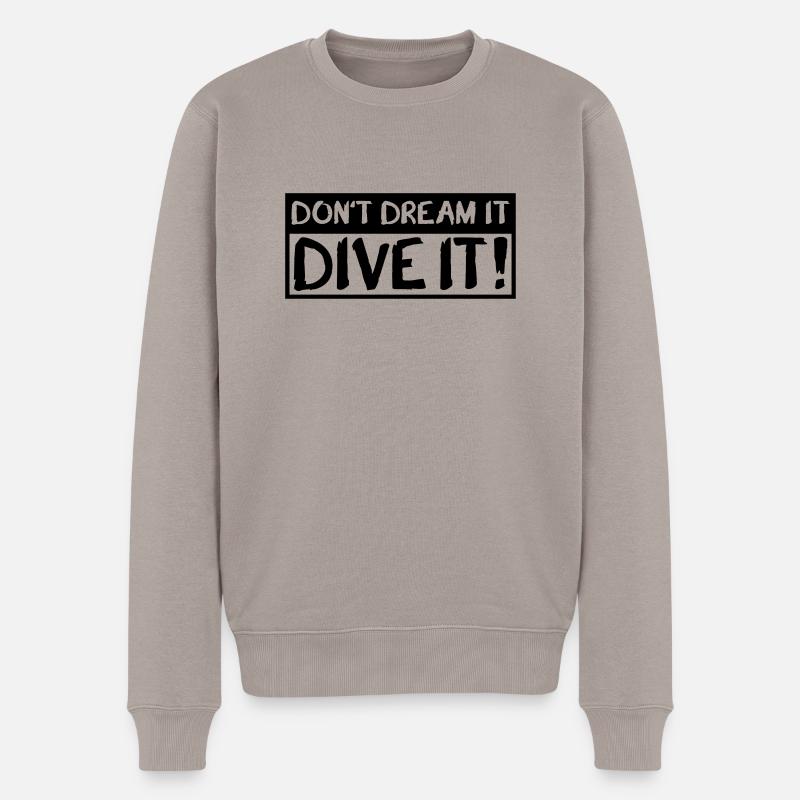 Plongée Plongeur Dive Dream - Pull Premium bio Homme - taupe