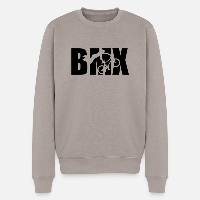 BMX - Männer Premium Bio Pullover - Taupe