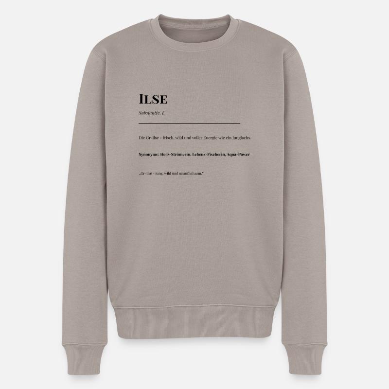 Ilse - Männer Premium Bio Pullover - Taupe