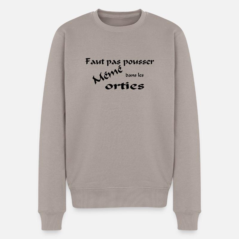 mémé orties - Pull Premium bio Homme - taupe