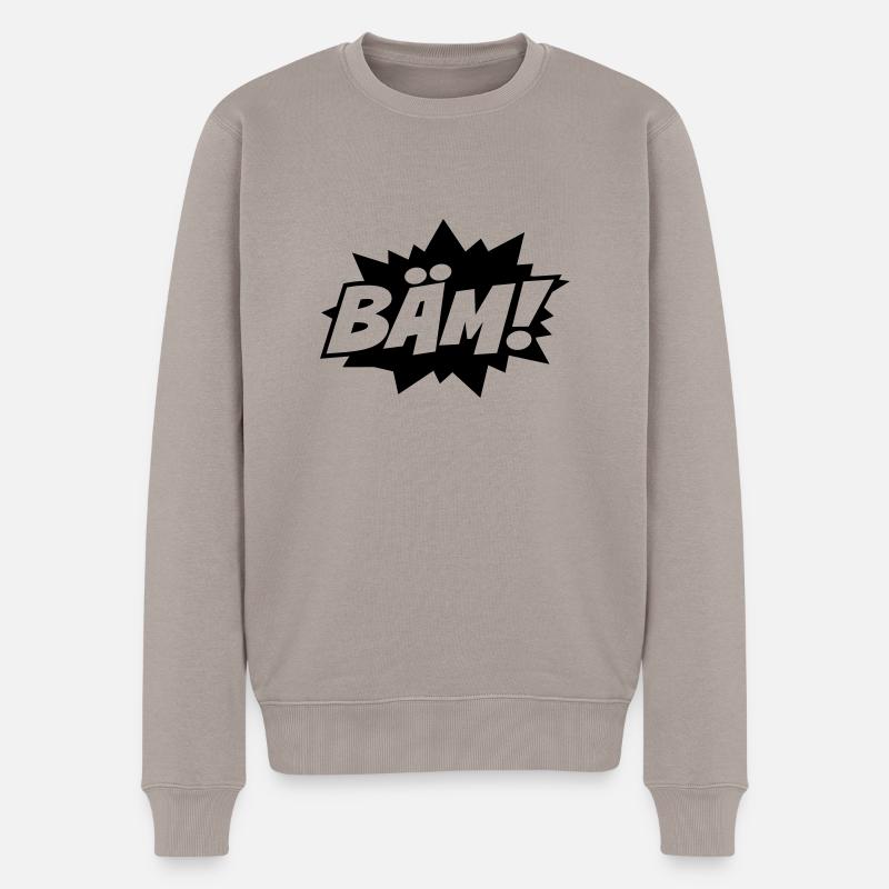 Bam Bam Bäm - Pull Premium bio Homme - taupe