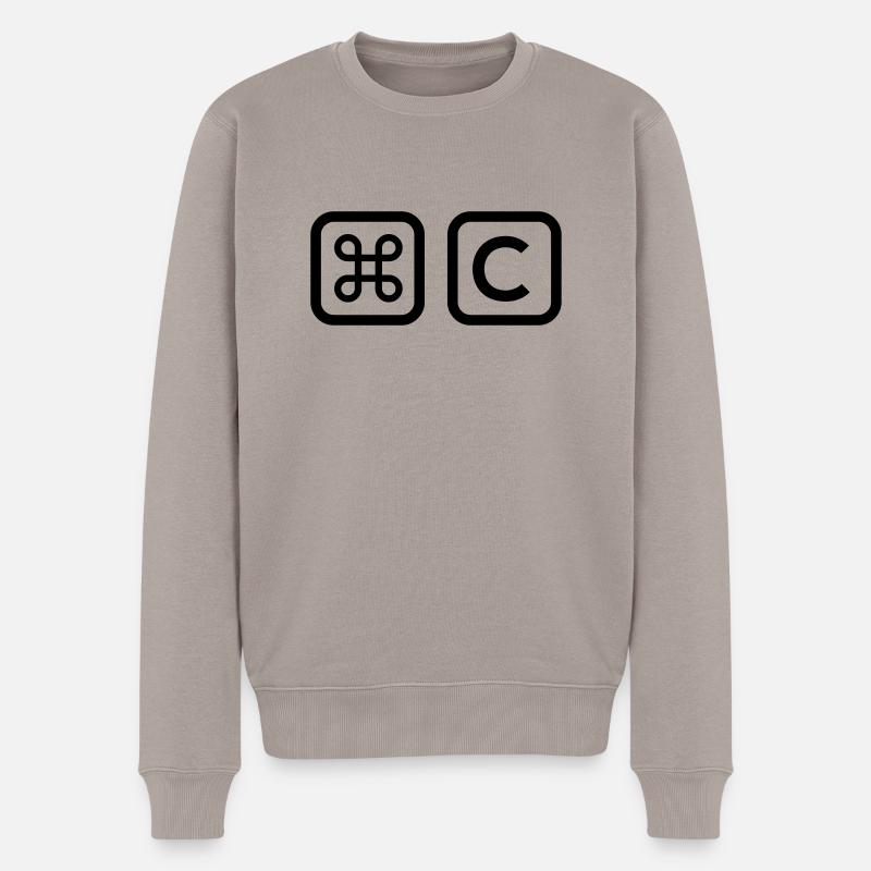 Copy - Vater und Sohn Shirts - Männer Premium Bio Pullover - Taupe