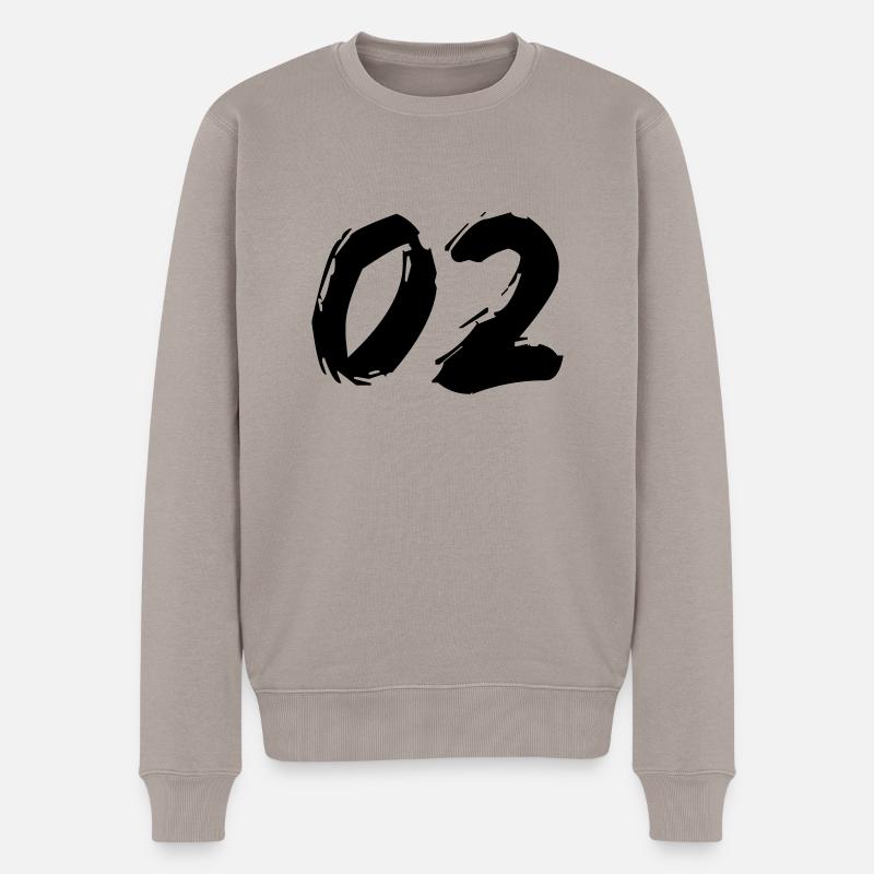 Brushed 02 - Männer Premium Bio Pullover - Taupe