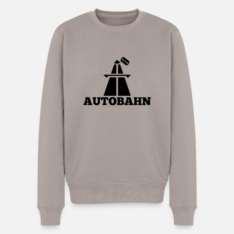 Koks Autobahn - Männer Premium Bio Pullover - Taupe