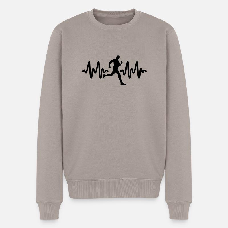 fonctionnement - Pull Premium bio Homme - taupe