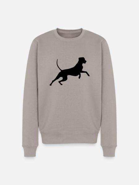 rhodesian_ridgeback_cb - Men's Premium Organic Jumper - taupe