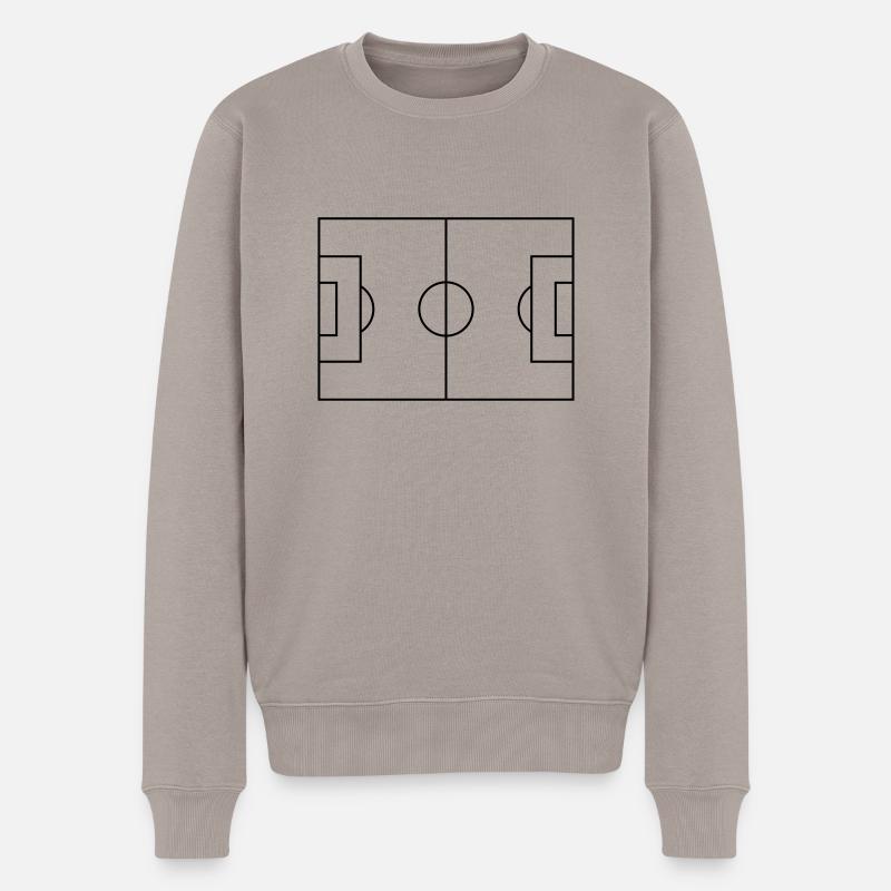 Für wahre Fußballfans - Männer Premium Bio Pullover - Taupe