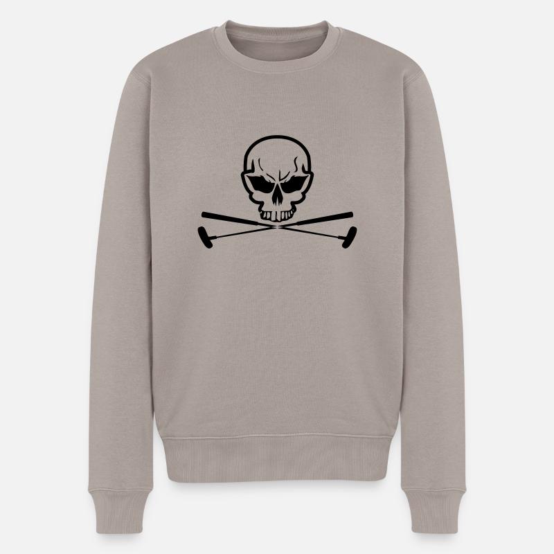 Minigolf - Männer Premium Bio Pullover - Taupe