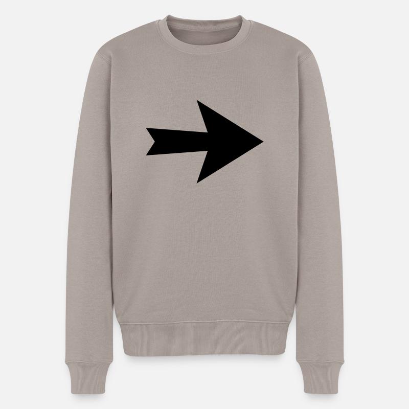 Flèche - Pull Premium bio Homme - taupe