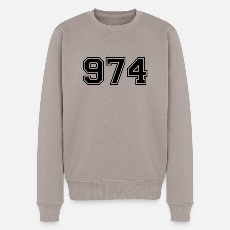 974 - Pull Premium bio Homme - taupe