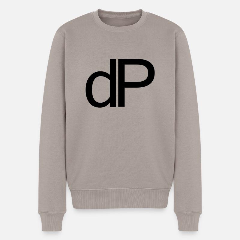 dP klein - Männer Premium Bio Pullover - Taupe