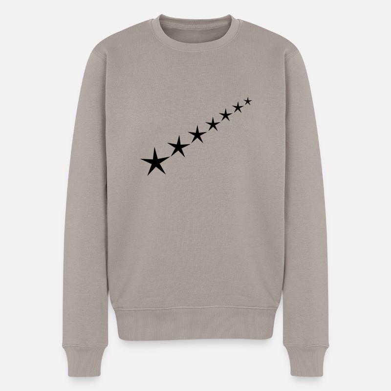 Sternenstreifen - Männer Premium Bio Pullover - Taupe