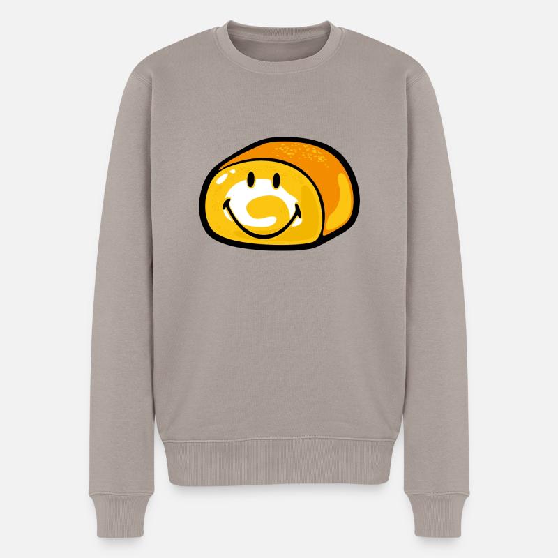 Smiley Bread - Pull Premium bio Homme - taupe