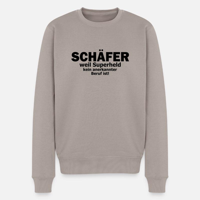schäfer - Männer Premium Bio Pullover - Taupe
