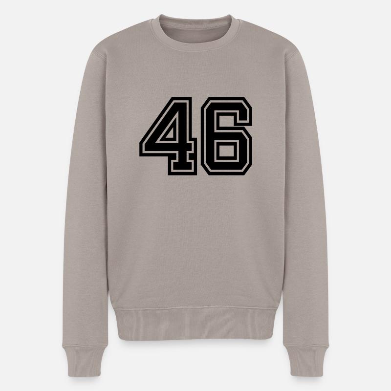 46 - Männer Premium Bio Pullover - Taupe