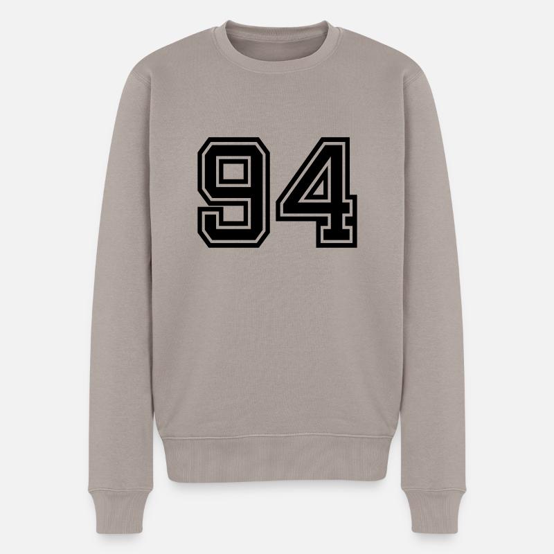 94 - Männer Premium Bio Pullover - Taupe