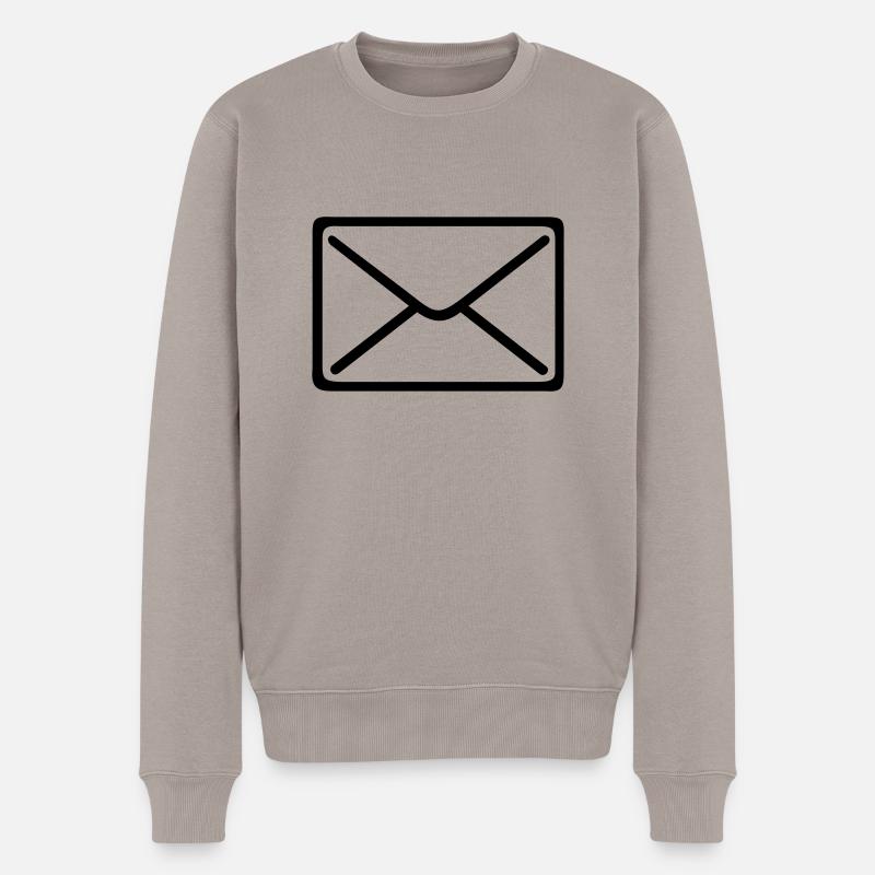 Brief - Männer Premium Bio Pullover - Taupe