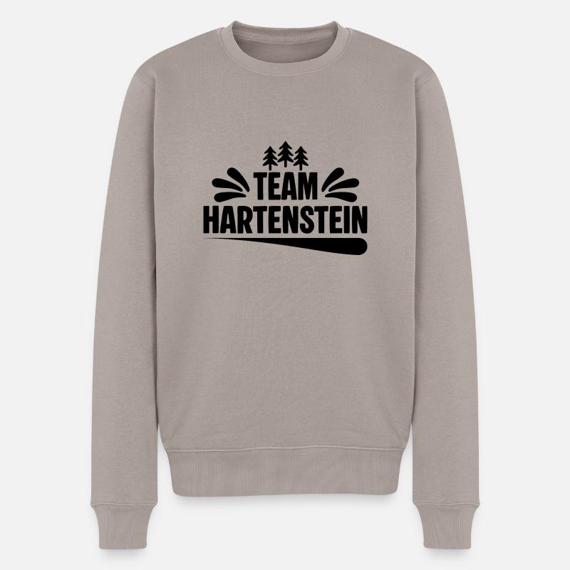 Team Hartenstein - Männer Premium Bio Pullover - Taupe