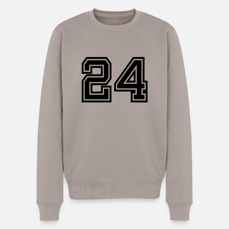 24 - Männer Premium Bio Pullover - Taupe