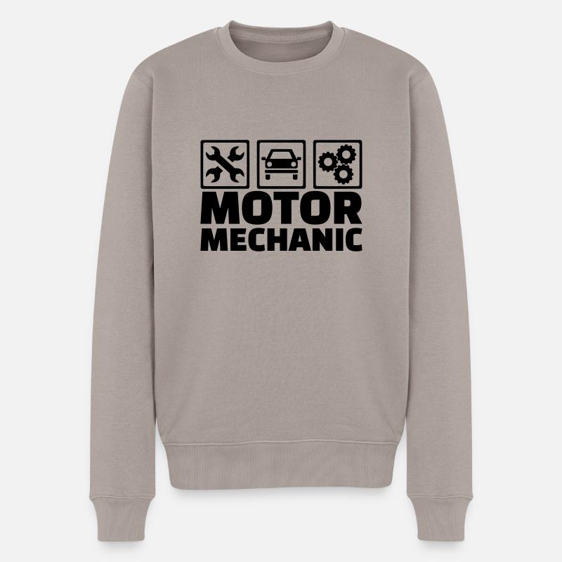 Mechatroniker - Männer Premium Bio Pullover - Taupe