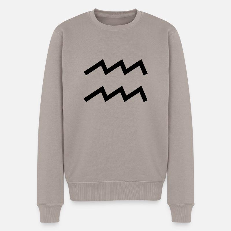 verseau - Pull Premium bio Homme - taupe